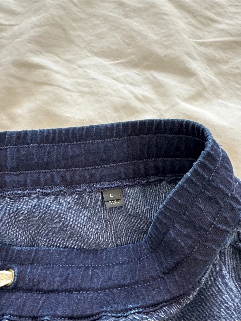 J. Crew Indigo Drawstring Athletic Shorts